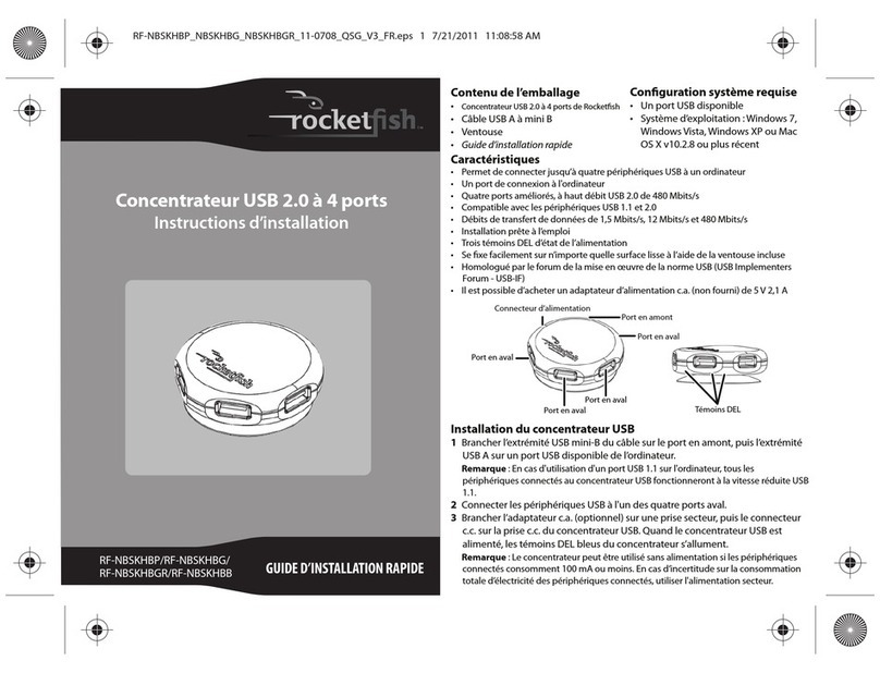 Rocket Fish RF-NBSKHBGR Quick setup guide