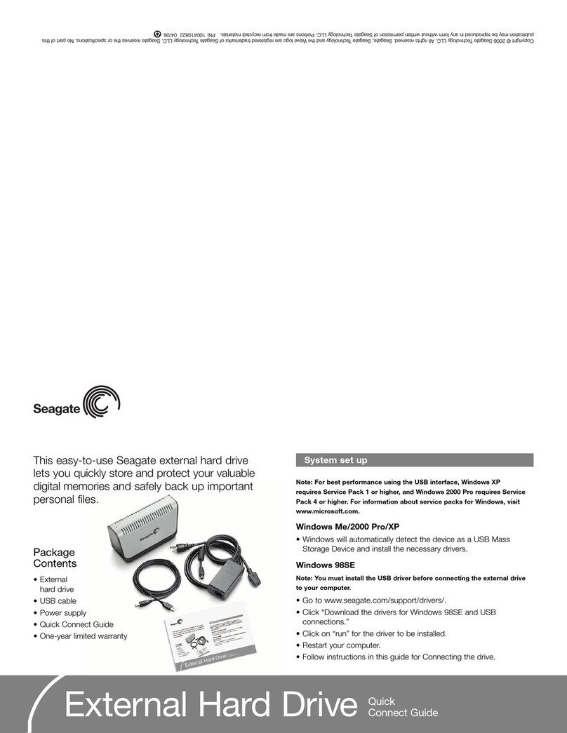 Seagate External Hard Drive User manual