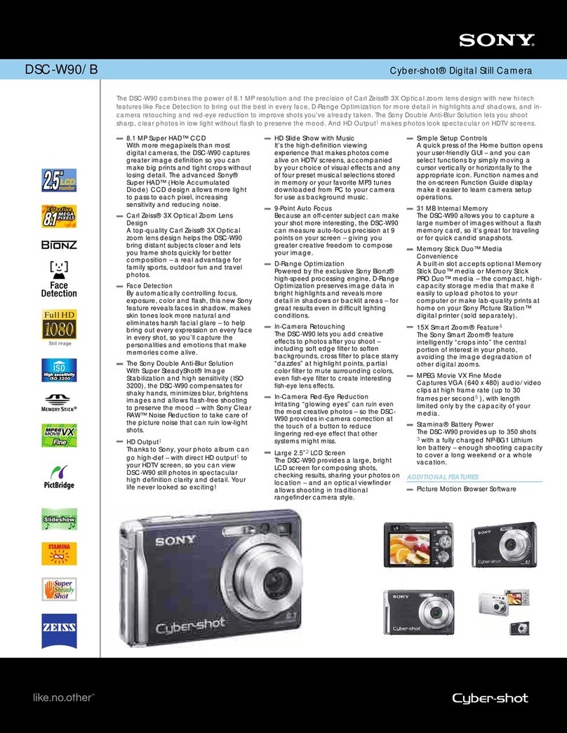 Sony DSC-W90/B User manual