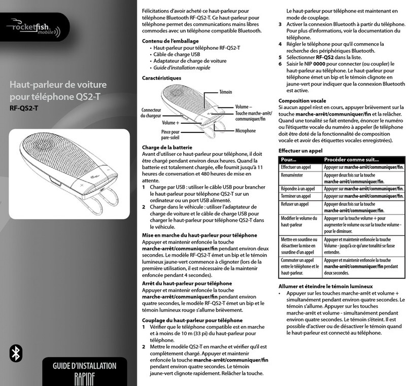 Rocket Fish RF-QS2 Guide d'installation rapide