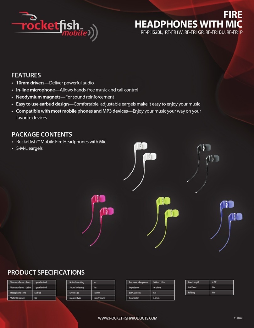 Rocket Fish RF-PHS2BL Specifications