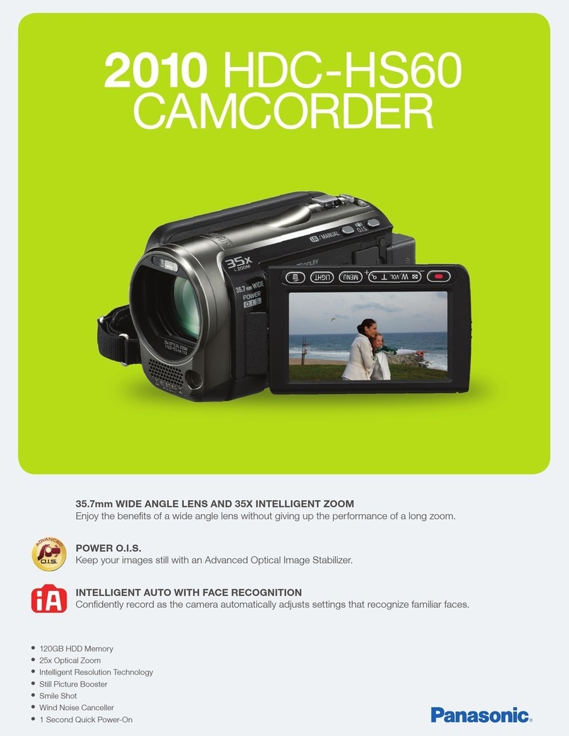 Panasonic HDC-HS60K User manual