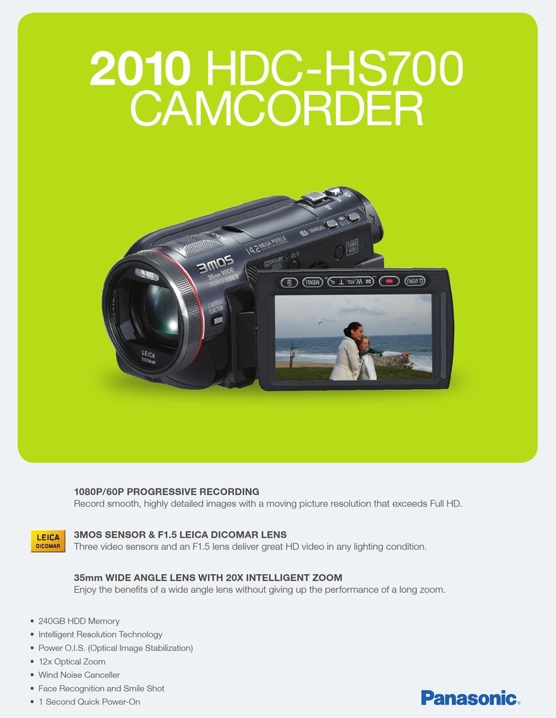 Panasonic HDC-HS700K User manual Panasonic HDC-HS700K User manual