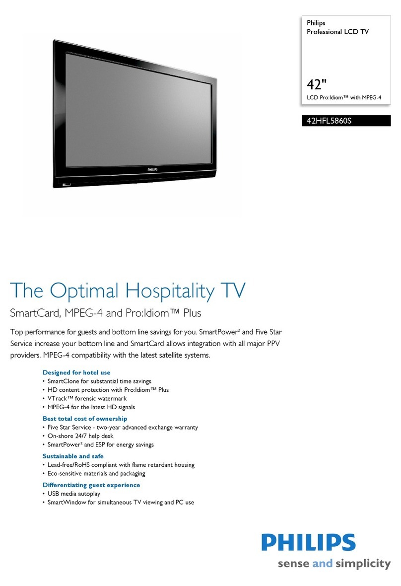 Philips 42HFL5860S User manual