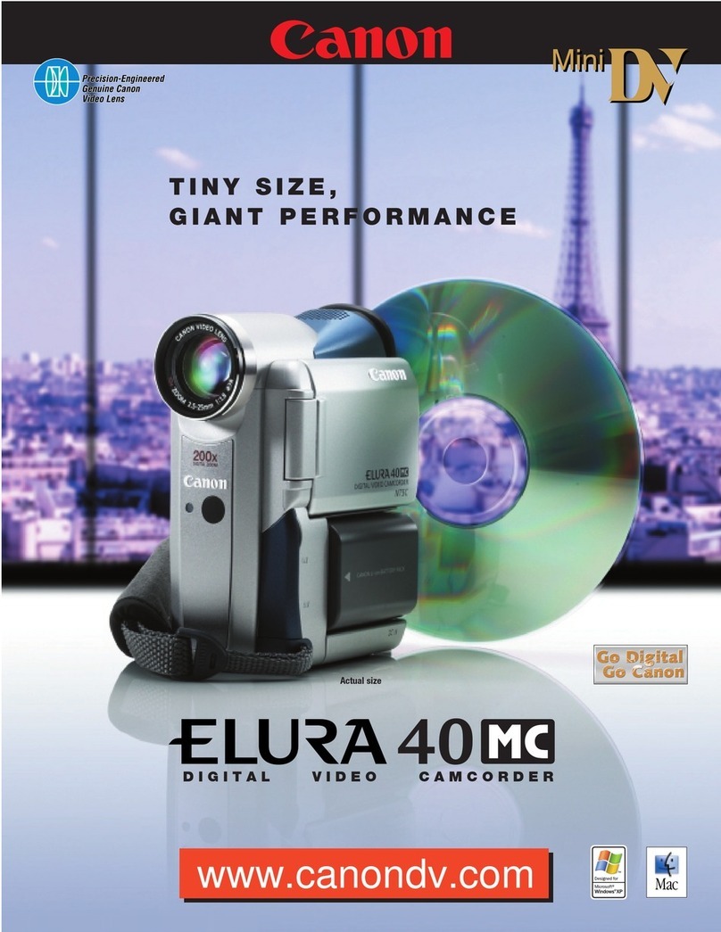 Canon 40MC - Elura MiniDV Digital Camcorder User manual