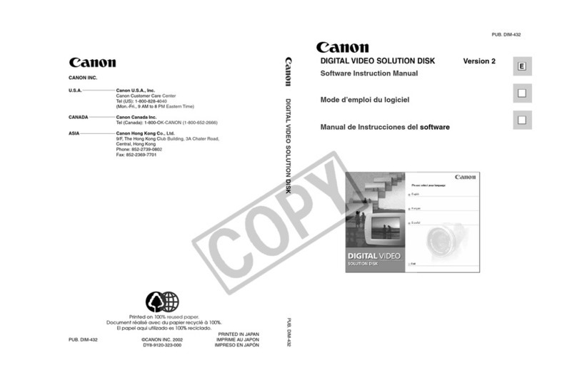 Canon 40MC - Elura MiniDV Digital Camcorder User manual