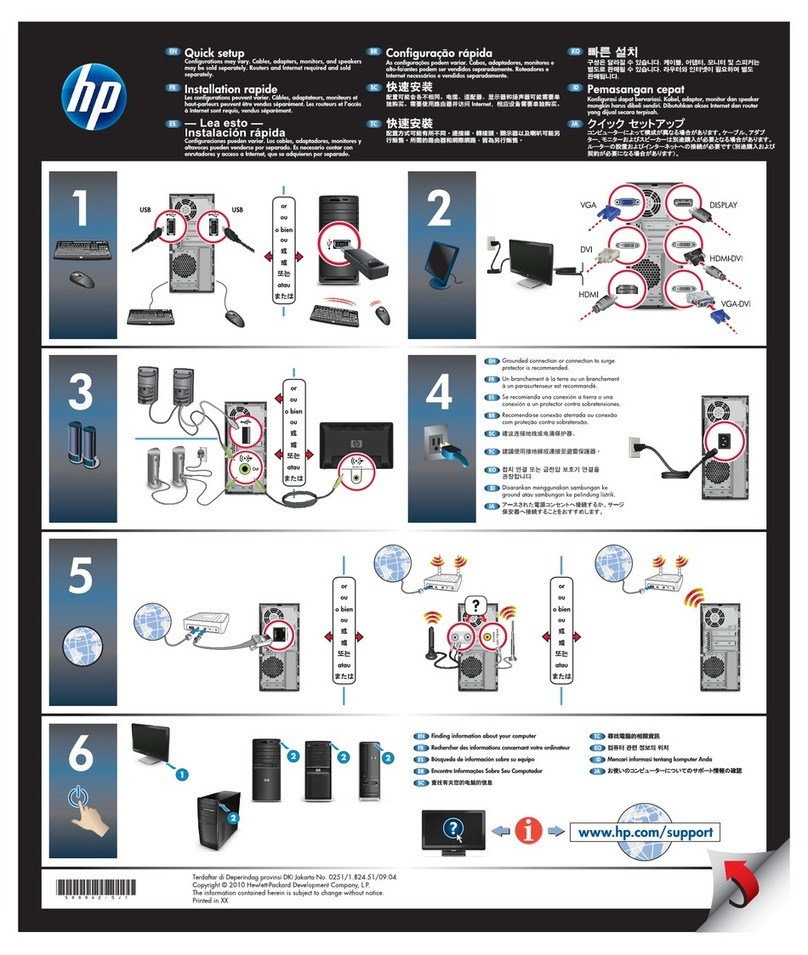 HP Presario All-in-One CQ1-1200 - Desktop PC Specification sheet