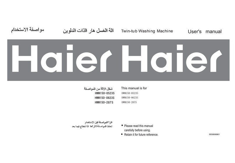Haier HWM150-287S user manual