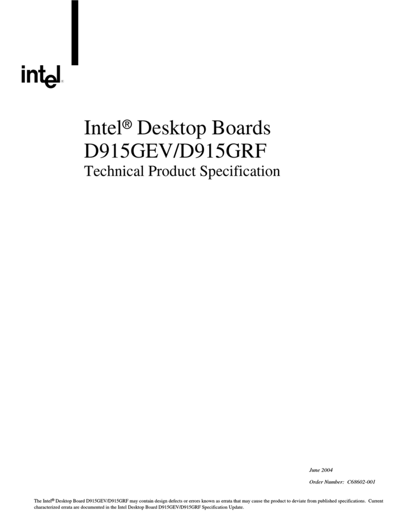Intel BOXD915GEV - LGA775 800FSB 4DDR2 Aud+Vdo SATA ATX... User manual