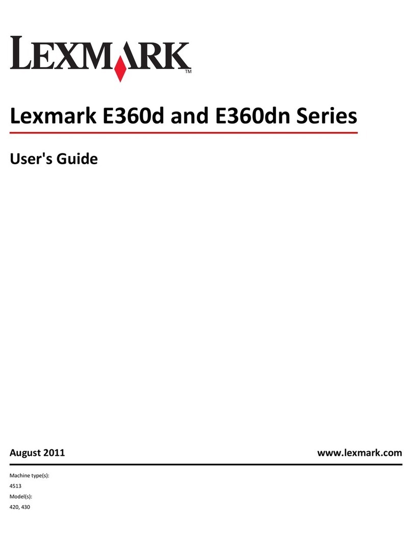 Lexmark 34S0409 - E 360dt B/W Laser Printer User manual