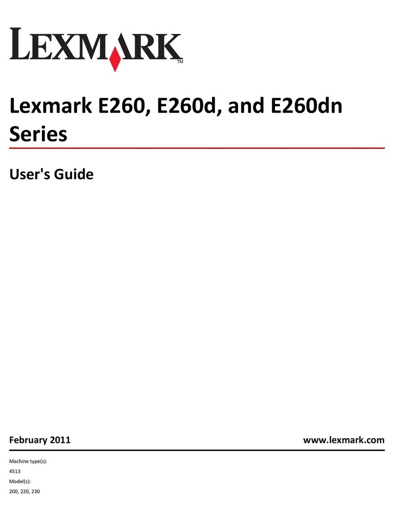Lexmark 34S0109 - E 260dt B/W Laser Printer User manual