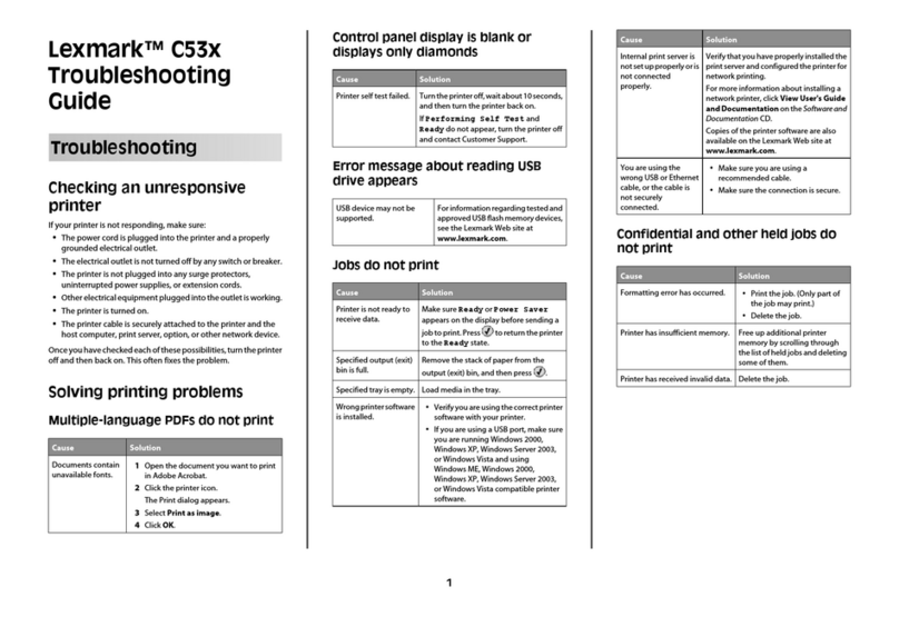 Lexmark 34A0252 User manual