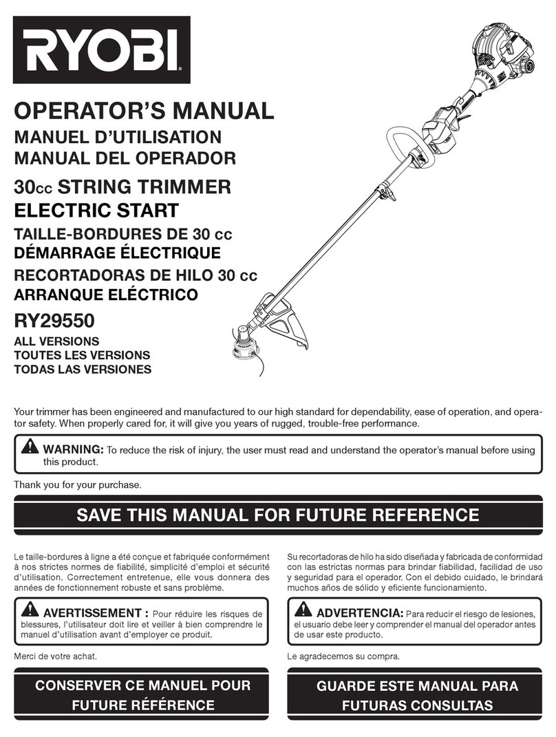 Ryobi RY29550 Operator's manual