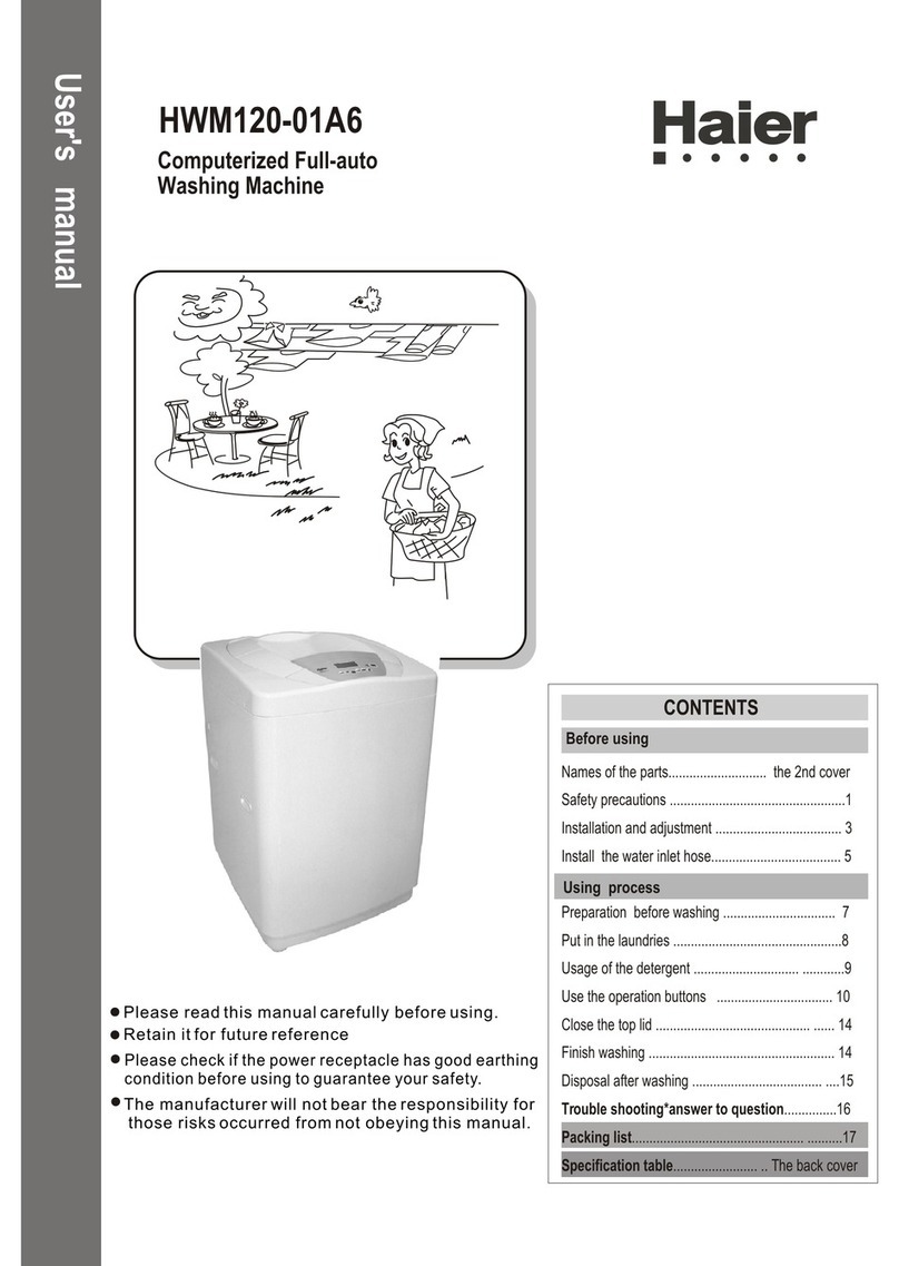 Haier HWM120-01A6 User manual