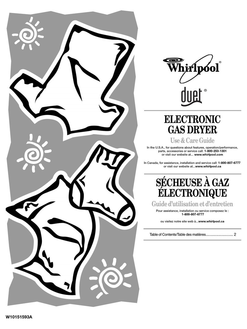 Whirlpool Duet WGD9300VU User manual