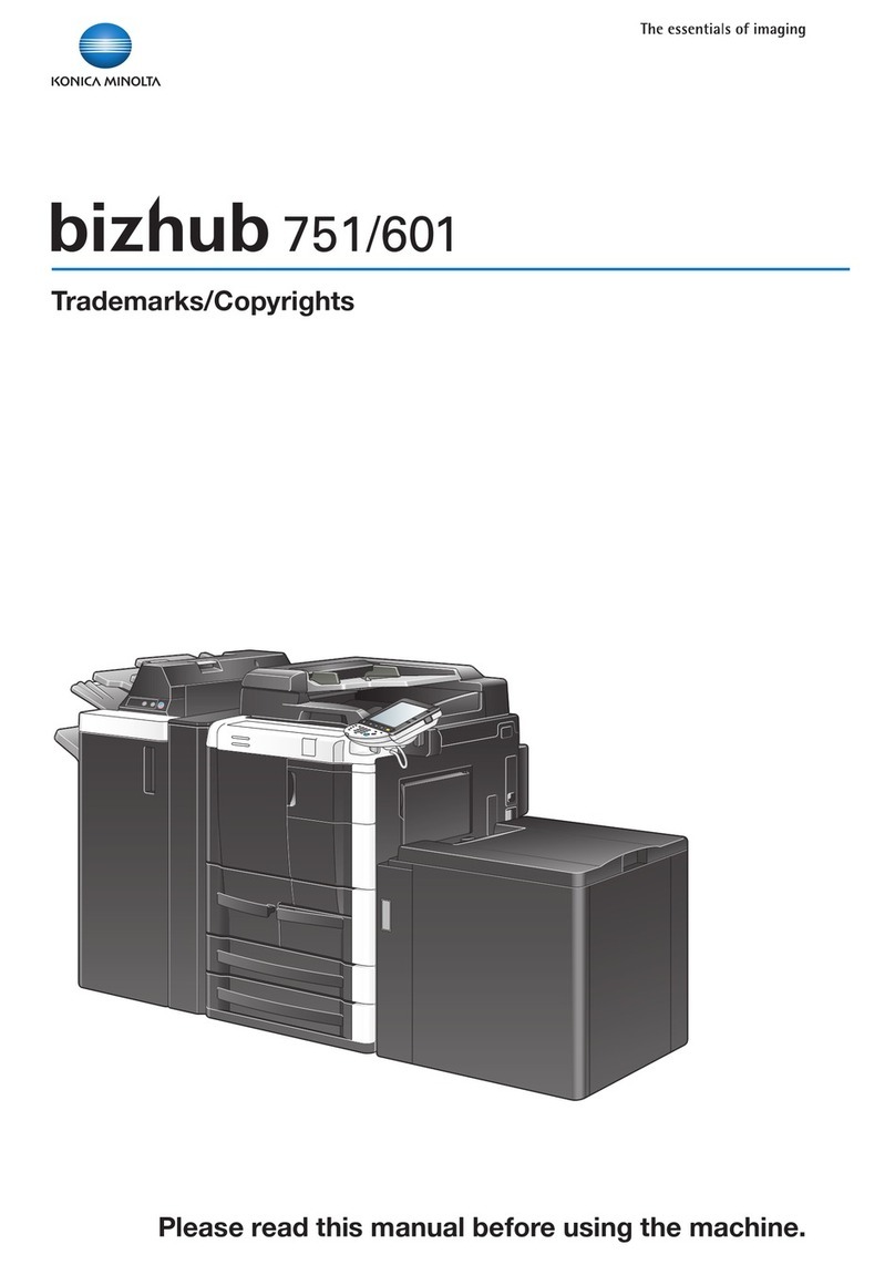 Konica Minolta bizhub 751 user manual