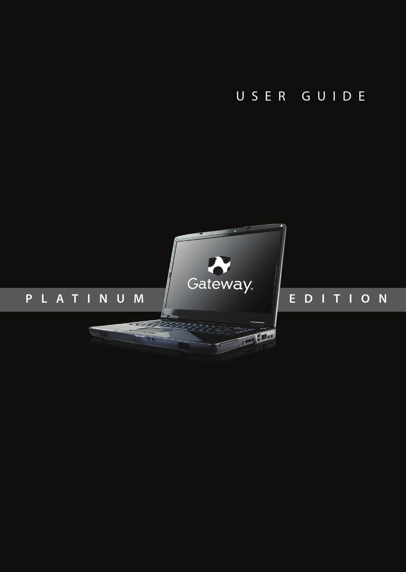 Gateway MX6650 - Pentium M 1.86 GHz User manual