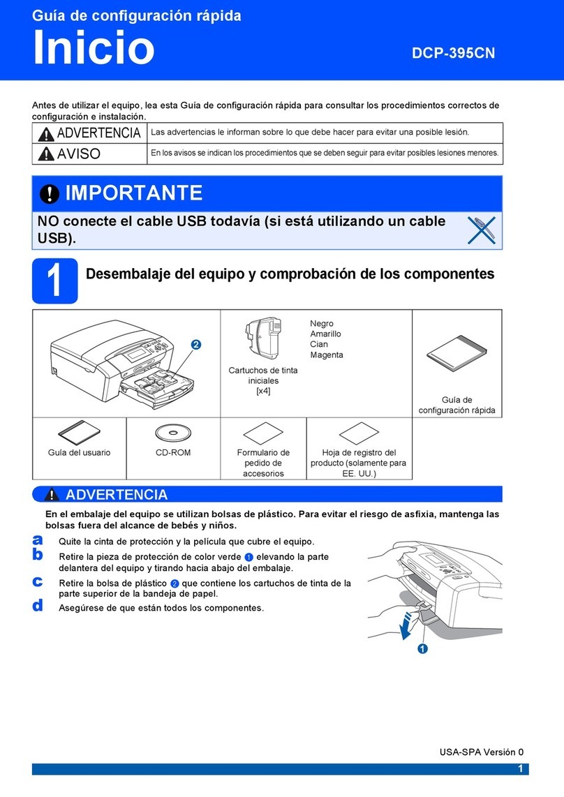 Brother DCP-395CN Guía de configuración Rápida