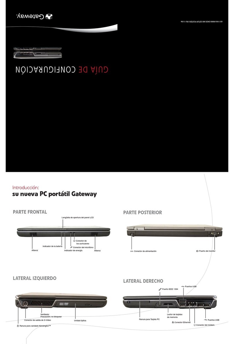 Gateway MX6243m Parts list manual