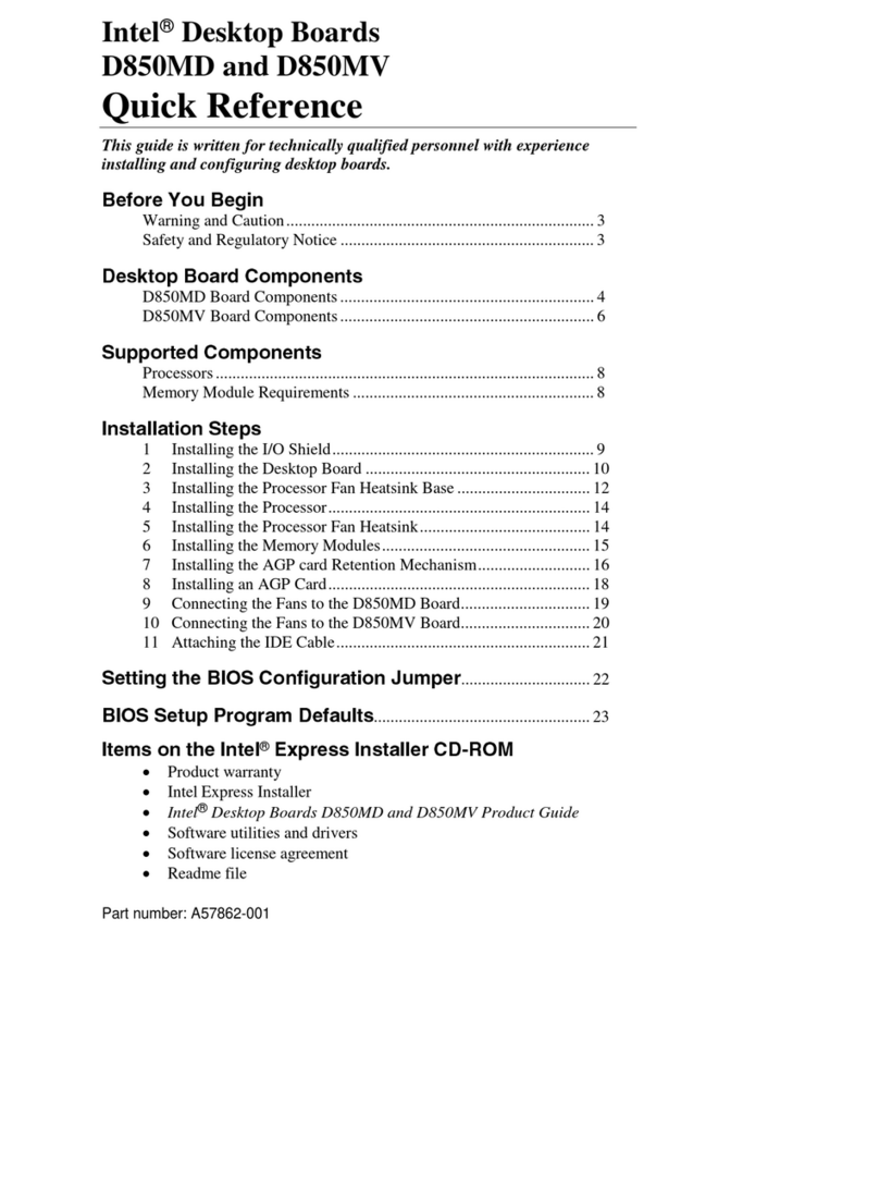 Intel BOXD850MVSE User manual