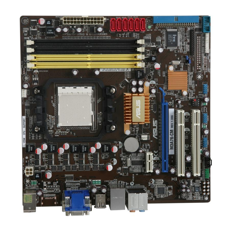 Asus M3A76-CM - Motherboard - Micro ATX User manual