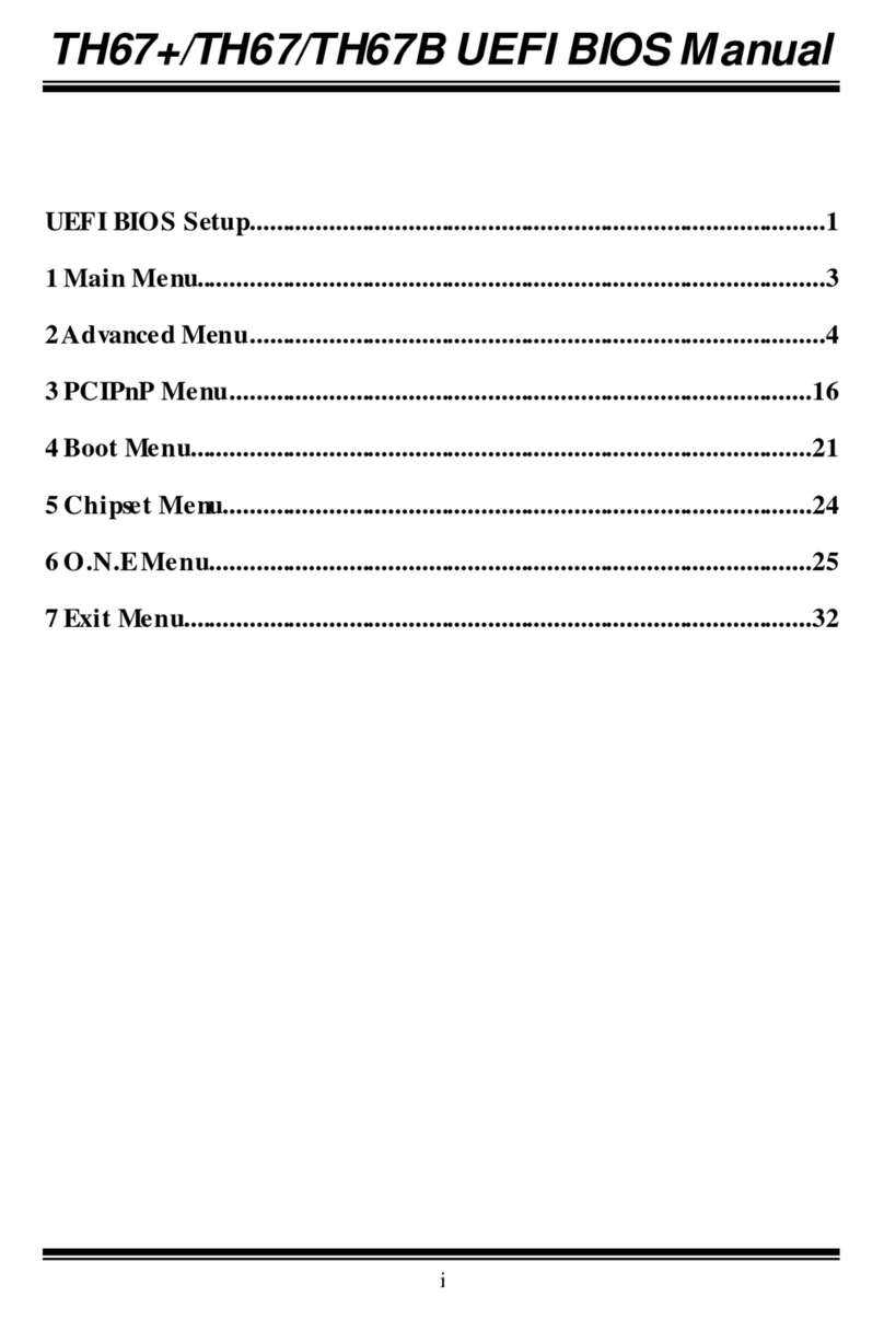 Biostar TH67B Bios setup manual