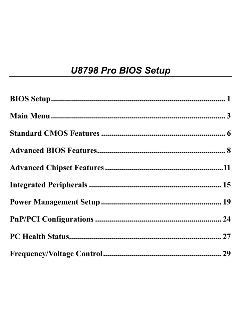 Biostar U8798 Pro User guide