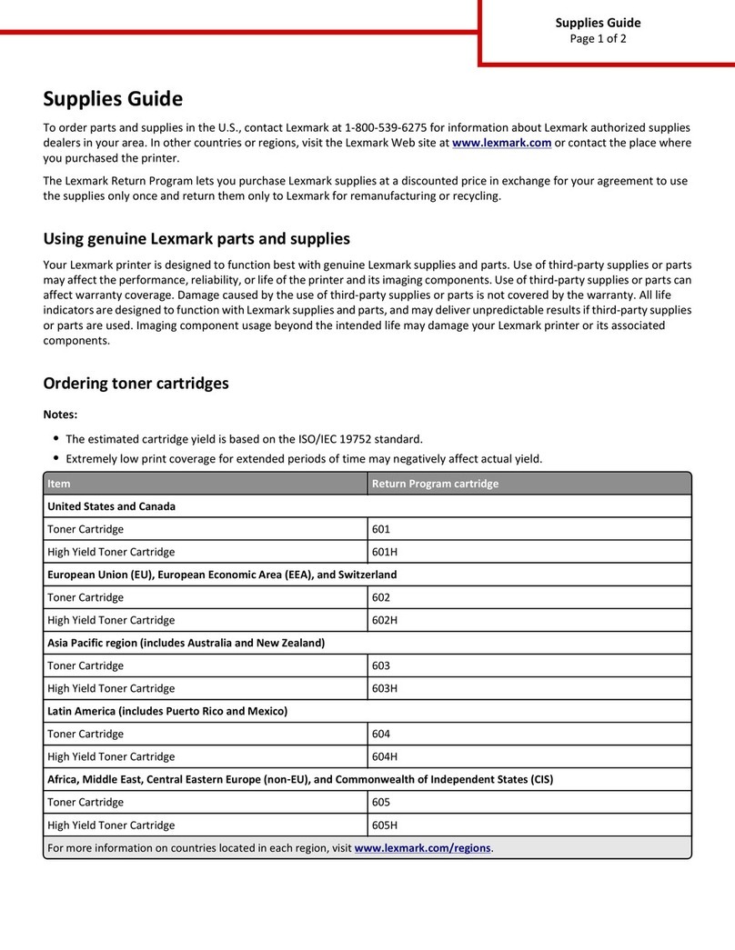 Lexmark MX310 Series User manual Lexmark MX310 Series User manual