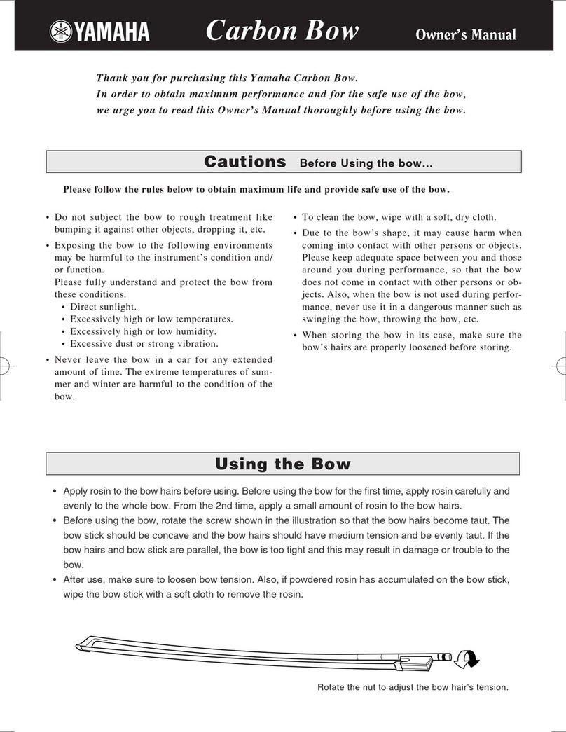 Yamaha CBB101 User manual