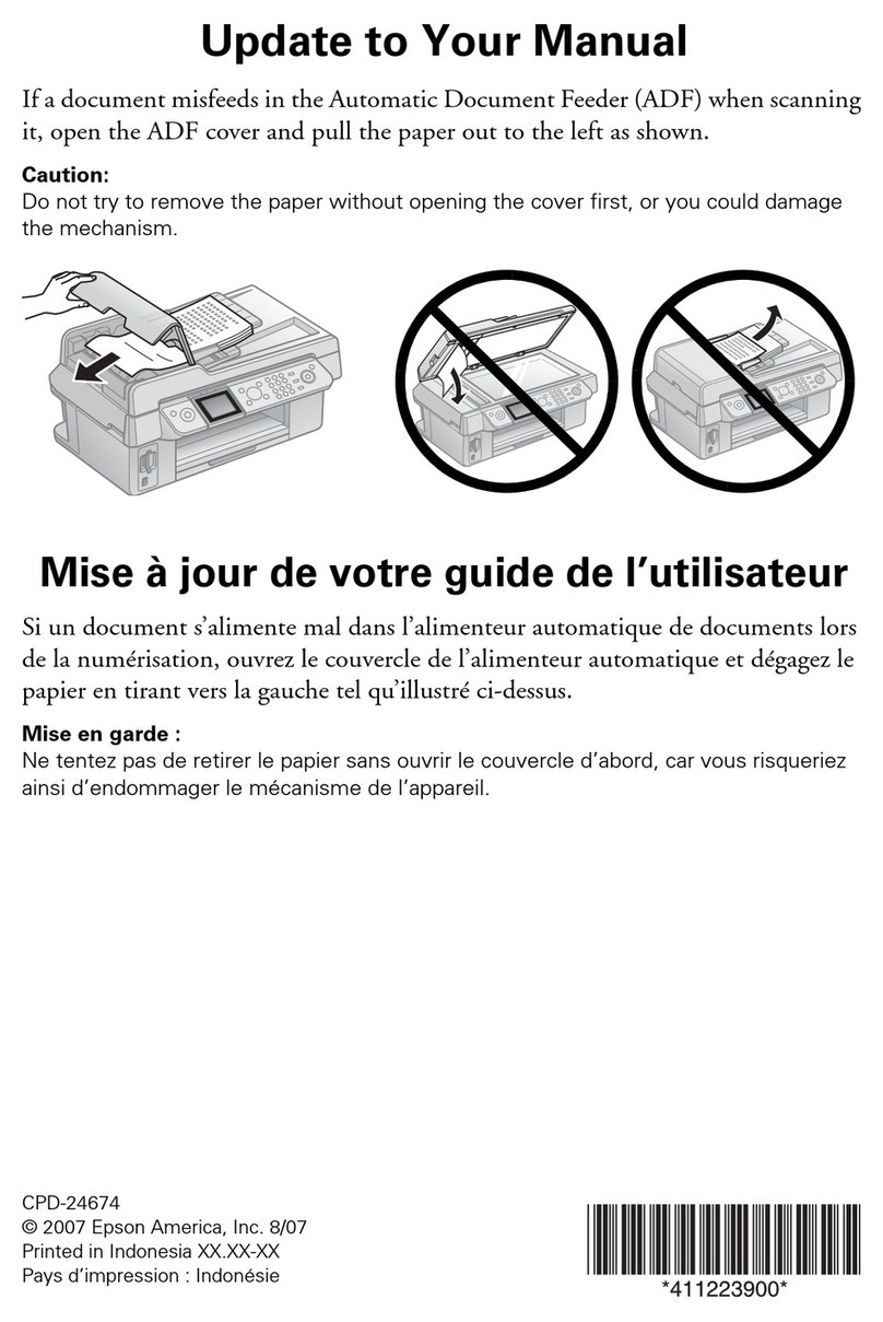 Epson CX9400Fax - Stylus Color Inkjet Owner's manual