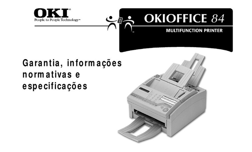 Oki OKIOFFICE84 Garantia, informações normativas e especificações