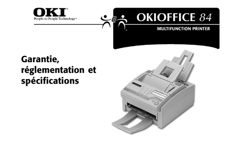 Oki OKIOFFICE84 Garantie, réglementation et spécifications