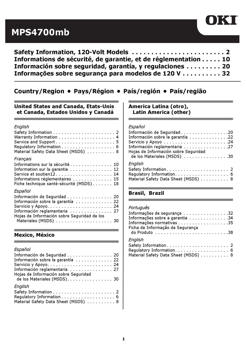 Oki MPS4700mb Original instructions
