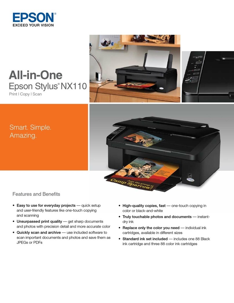 Epson NX110 - Stylus Color Inkjet User manual