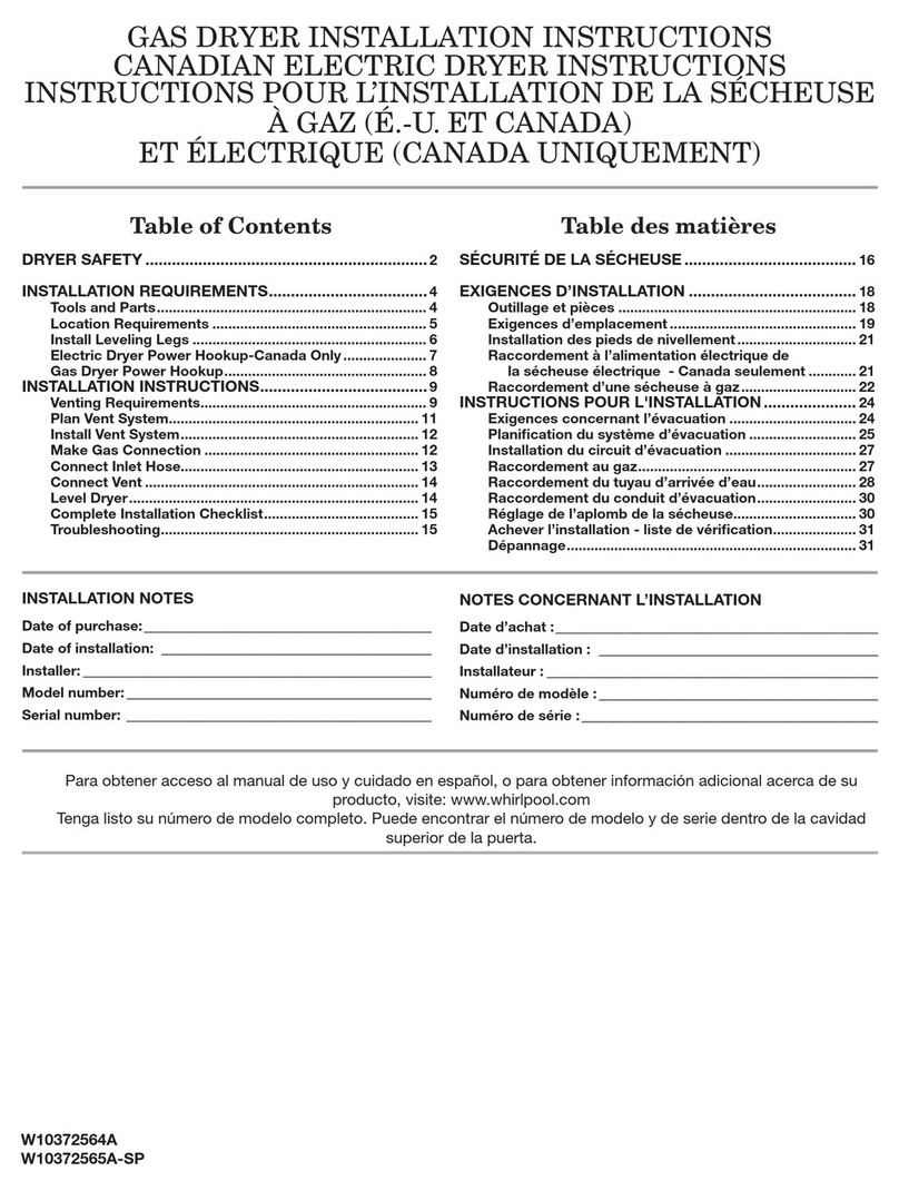 Whirlpool Vantage WGD7990XG User manual