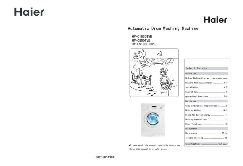 Haier HW-CS1050TXVE User manual