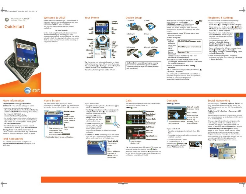 Motorola FLIPOUT User manual