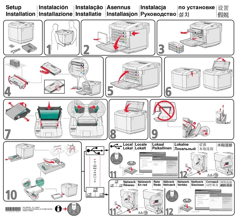 Lexmark 22R0010 - C 500n Color Laser Printer Operating and safety instructions