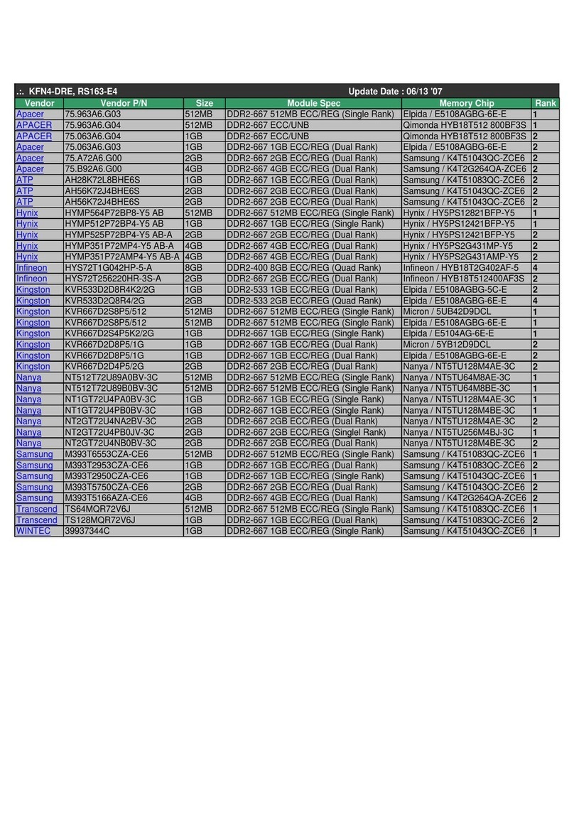 Asus KFN4-DRE - Motherboard - SSI EEB 3.51 Information sheet