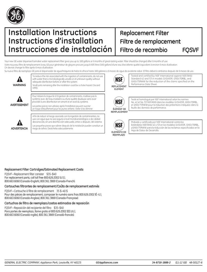 GE FQSVF User manual
