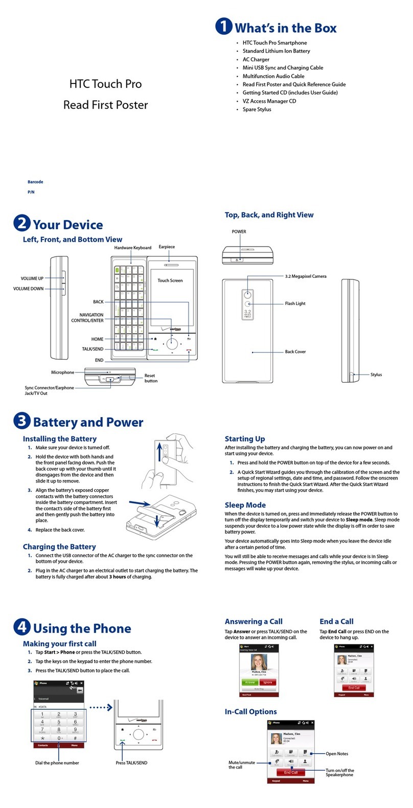 HTC Touch Pro User manual
