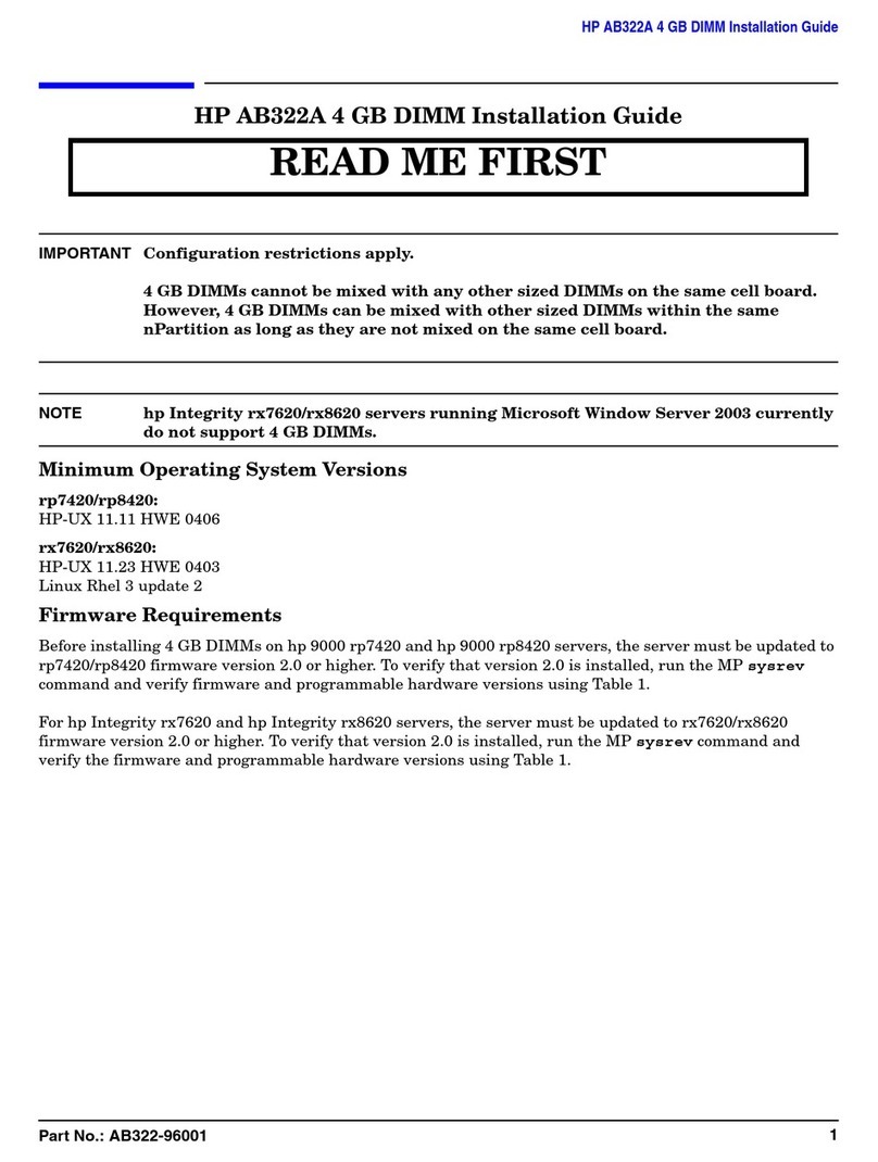 HP Integrity rx8620 User manual HP Integrity rx8620 User manual