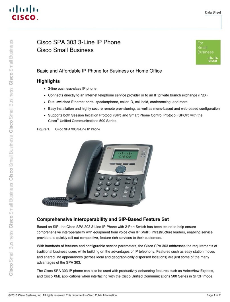 Cisco SPA 303 Series User manual