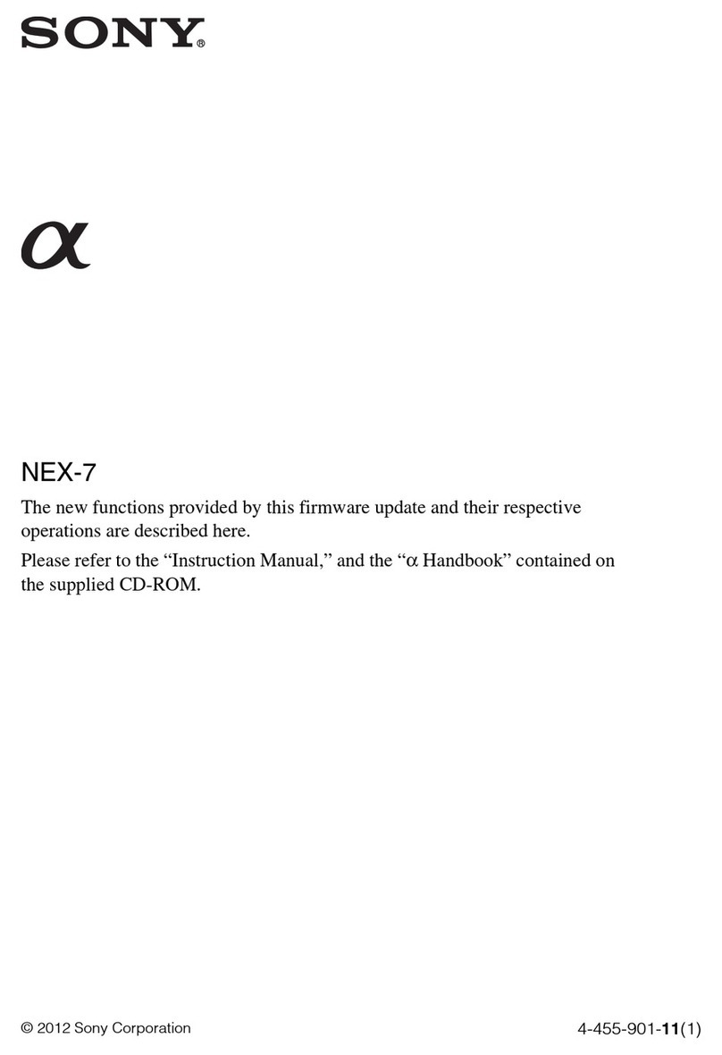 Sony NEX-7 &alpha Use and care manual