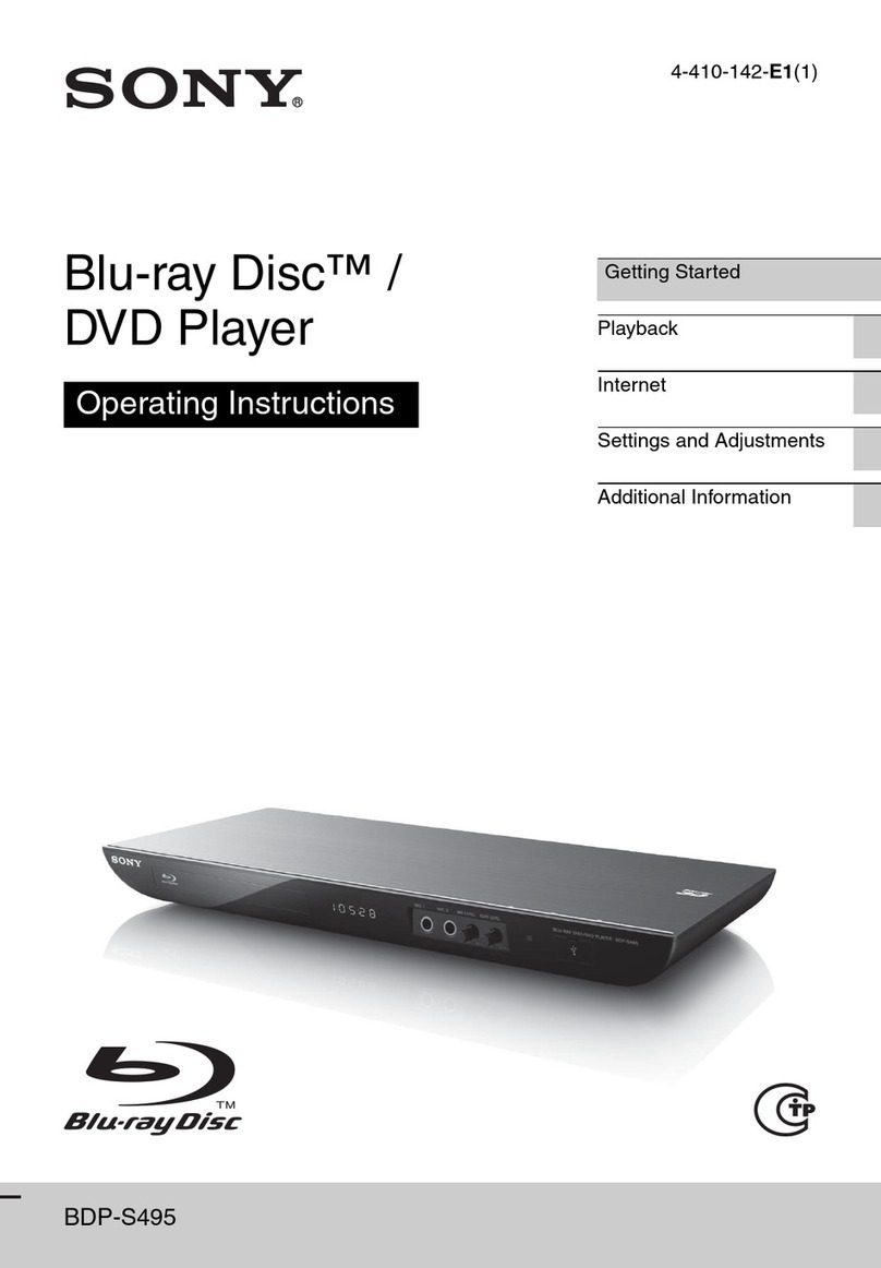 Sony BDP-S495 User manual