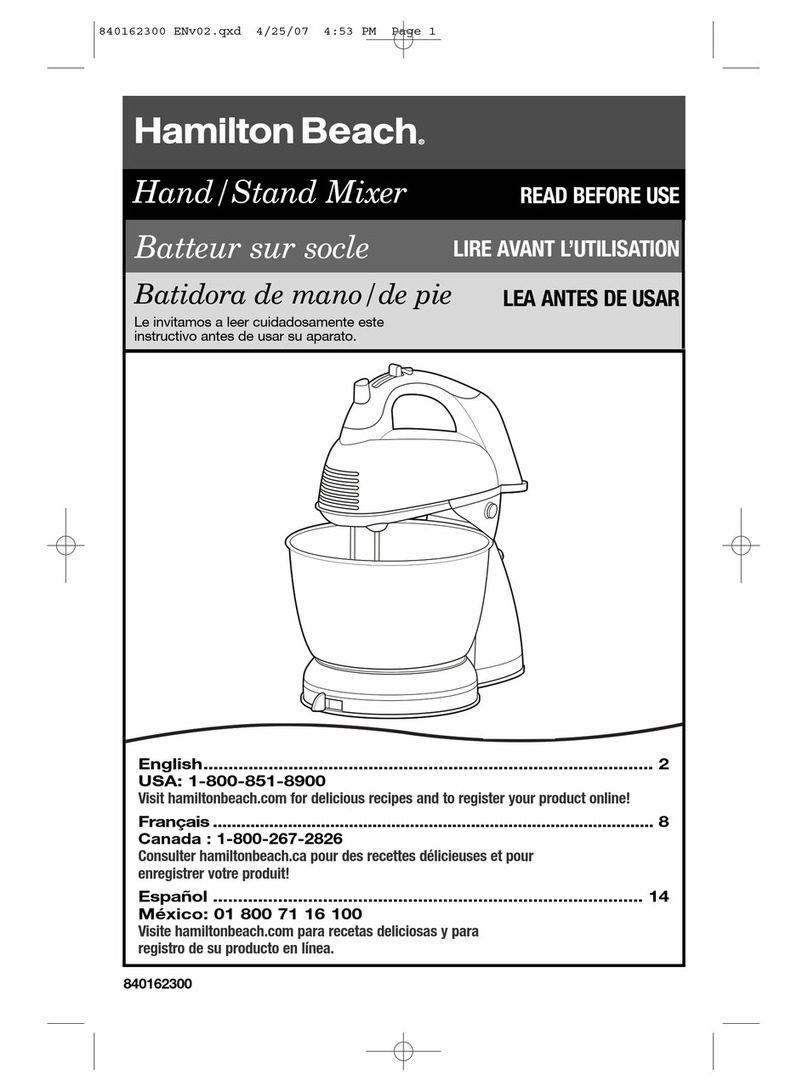 Hamilton Beach 64650 User manual