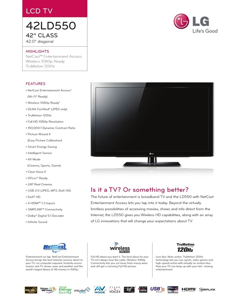 LG 42LD550 User manual