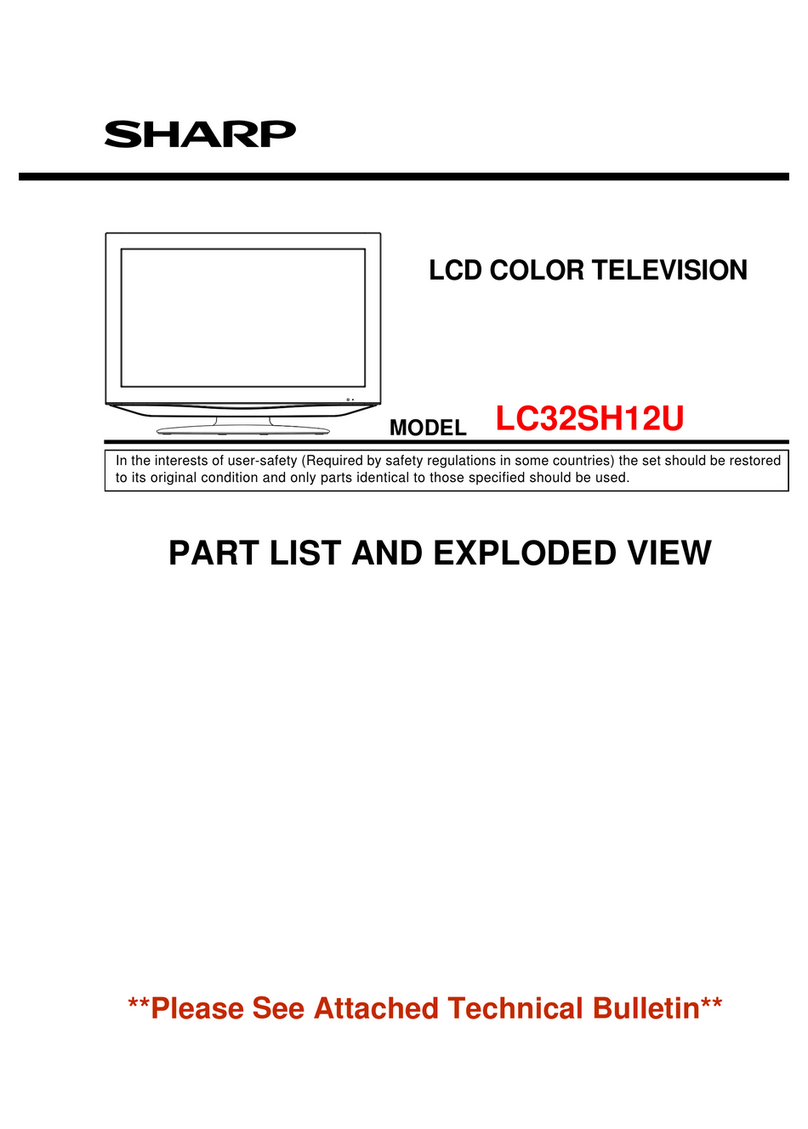Sharp LC32SH12U - Flat Panel LCD Television HDTV User manual
