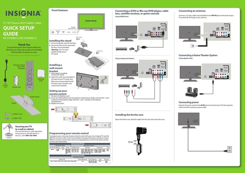 Insignia NS-51P680A12 User manual