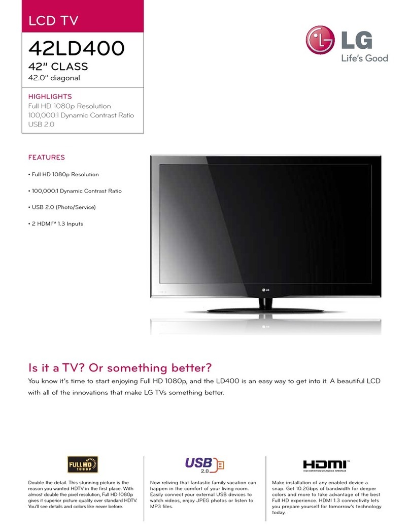 LG 42LD400 User manual